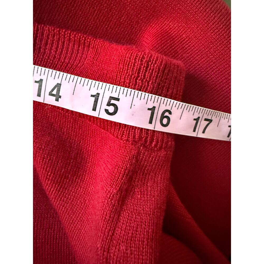 Eileen fisher Red Merino wool maxi knit skirt elastic waist women’s L - Picture 7 of 9